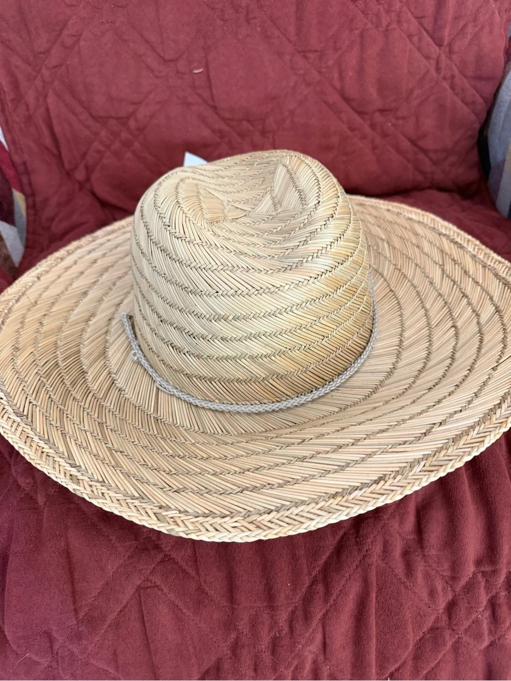 Classic Natural Straw Sun Hat with Wide Brim